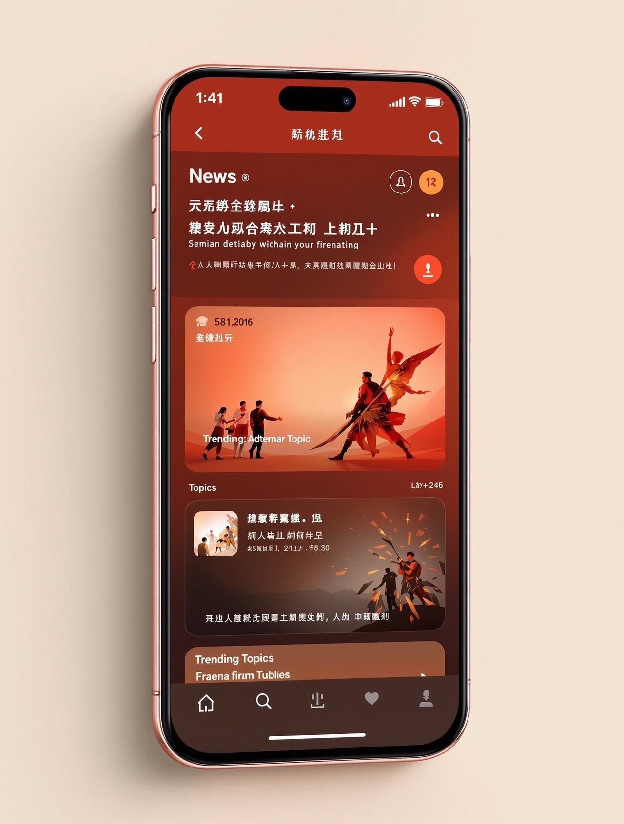 51热点APP界面展示